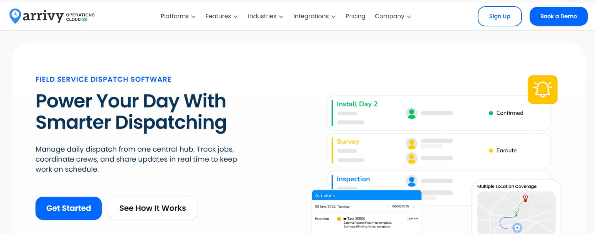 Arrivy Dispatch Software