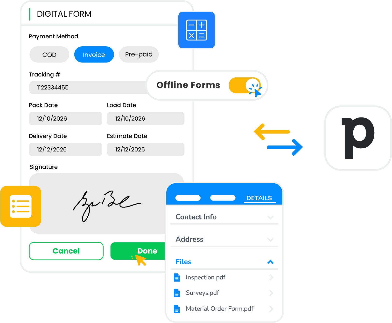 Auto-Sync On-Site Digital Documents