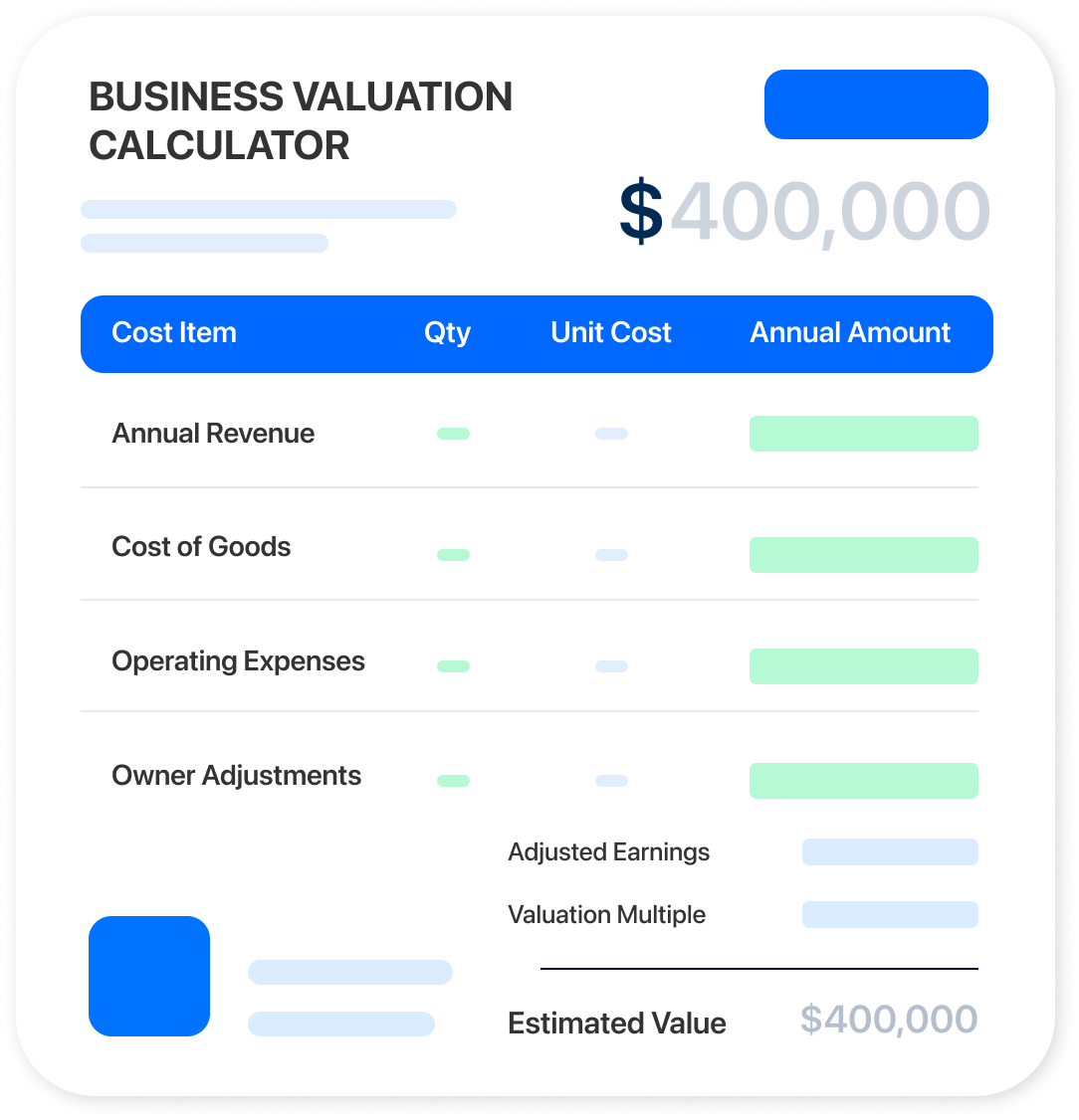 Small Business Valuation Calculator