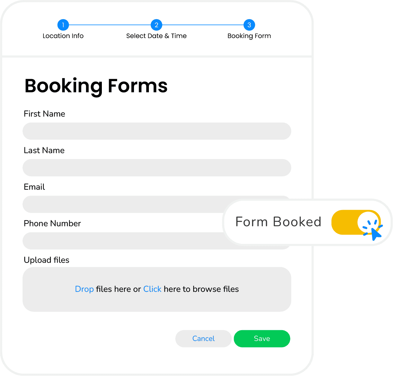 Multi channel booking capture