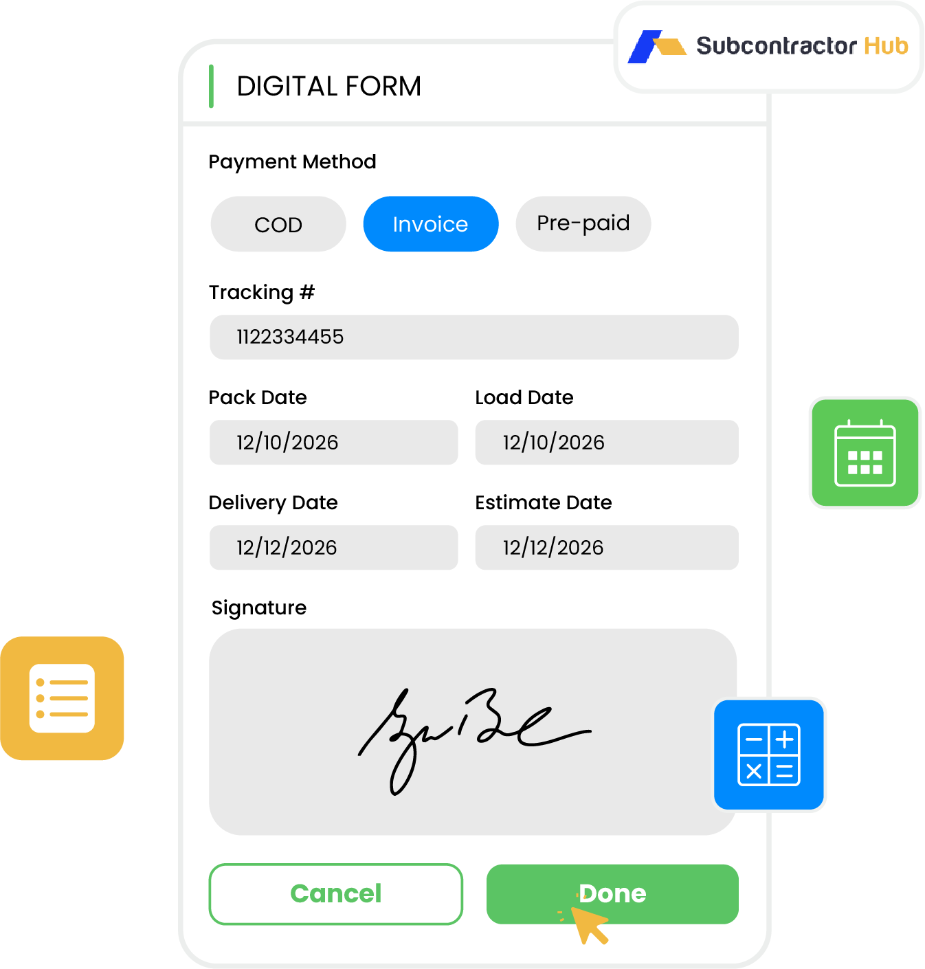 Capture Project Data and Documents Digitally