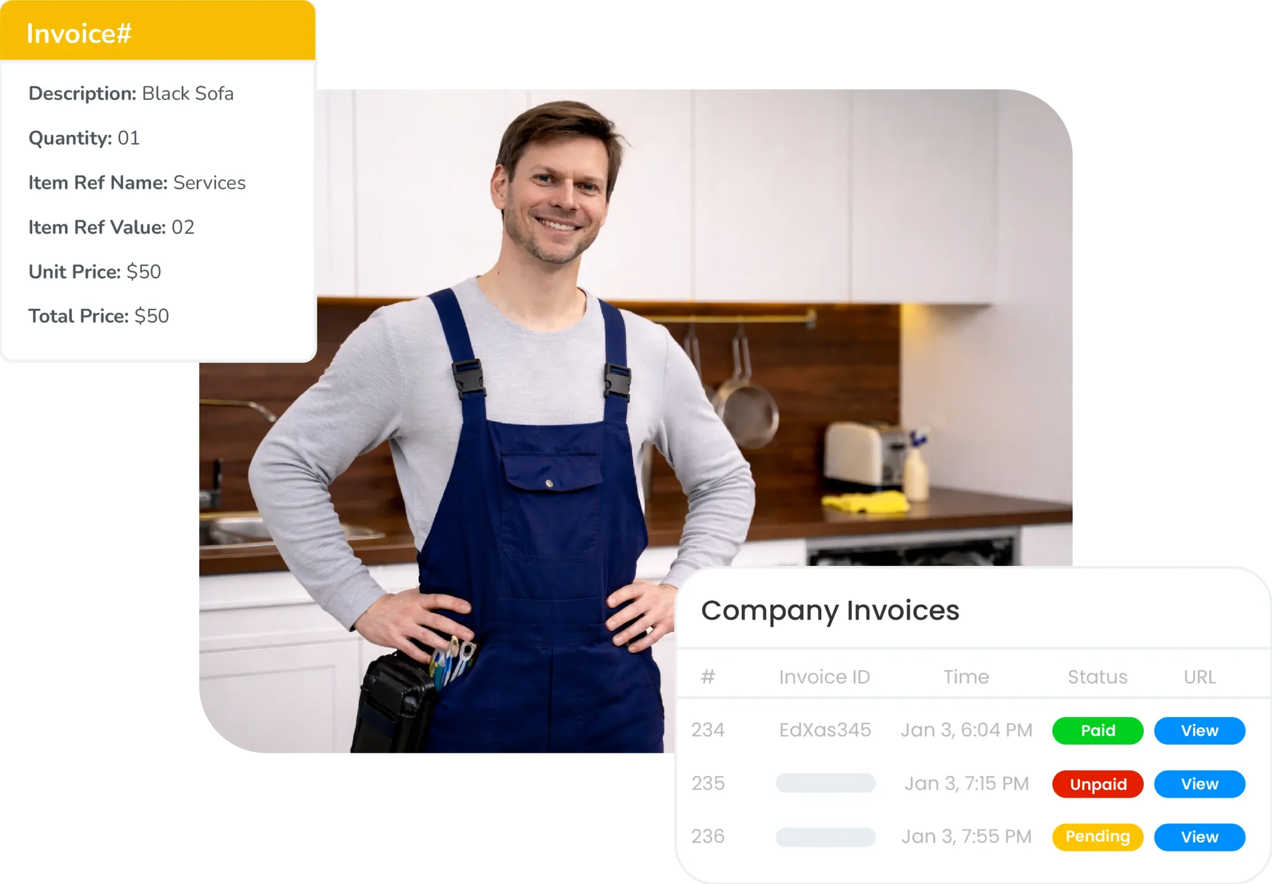 Job invoice generation