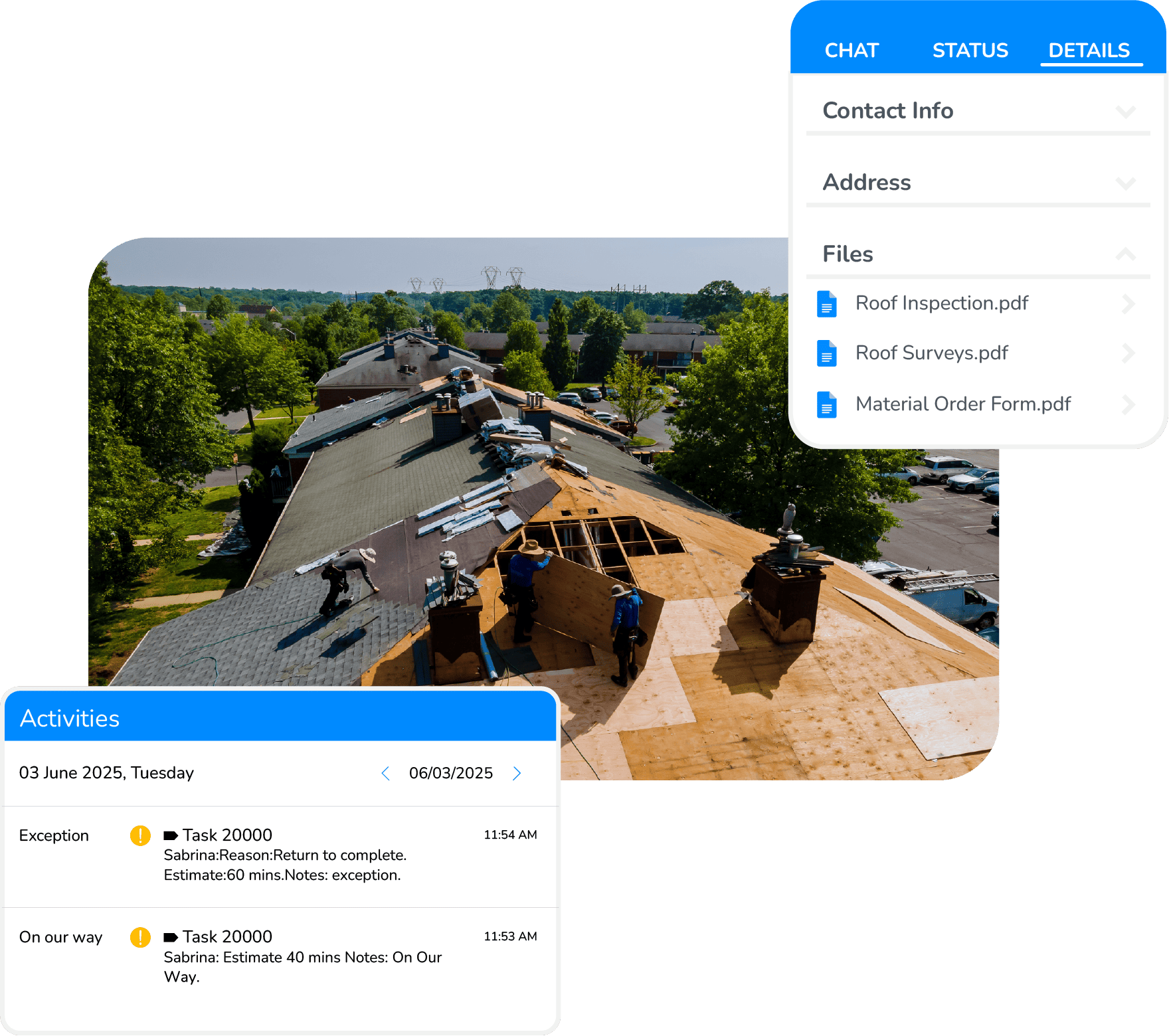 Installation coordination dashboard