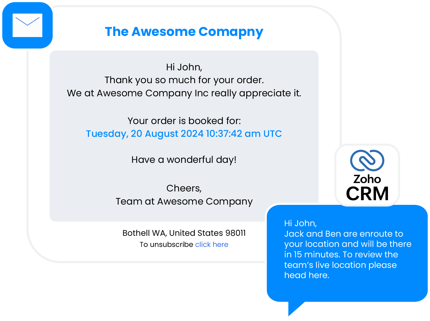 Keep Teams and Customers Updated-