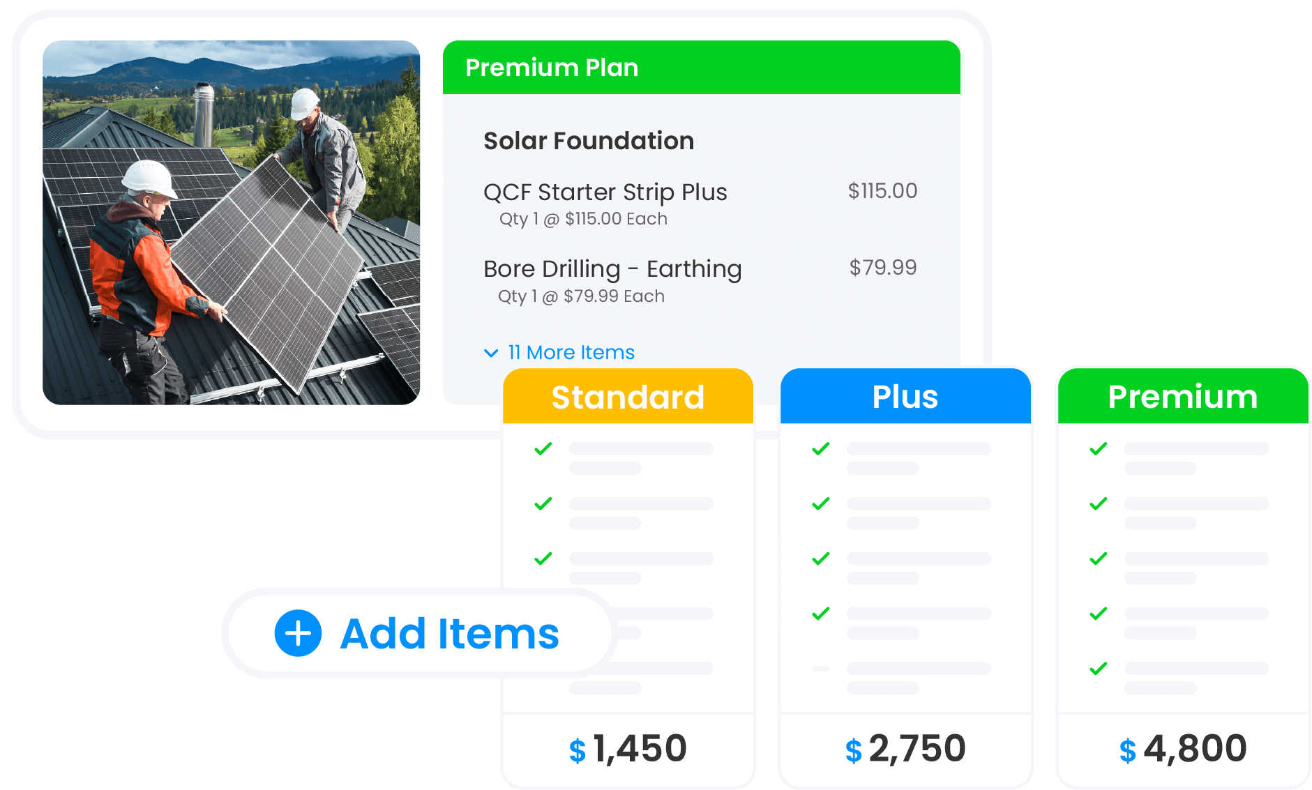 Quote pricing options