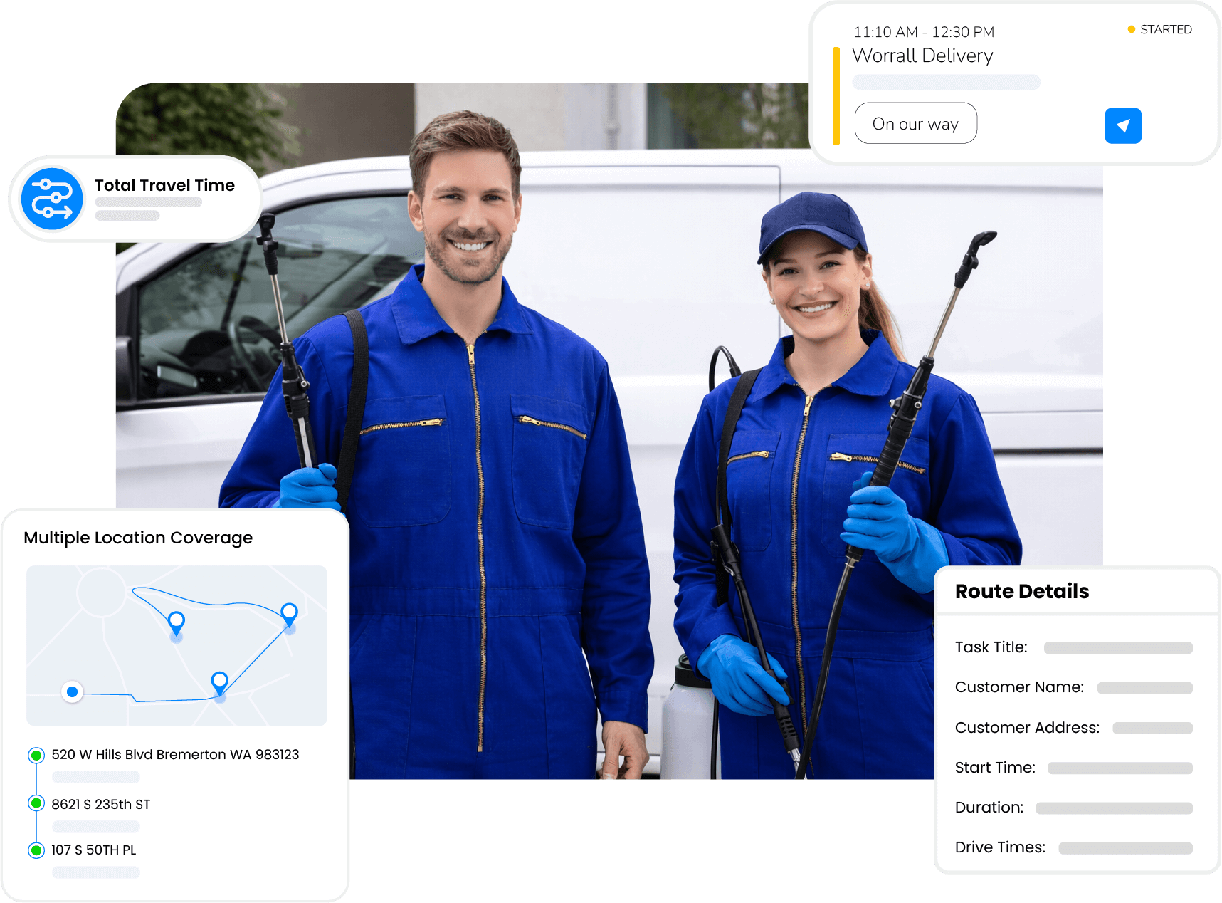 Route optimization map