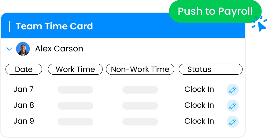 Payroll time data export