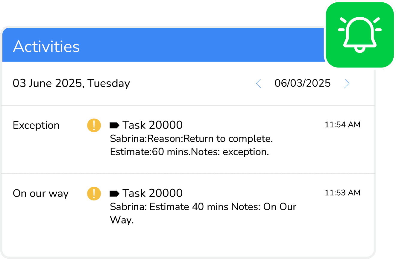 Real-Time Visibility & Notifications