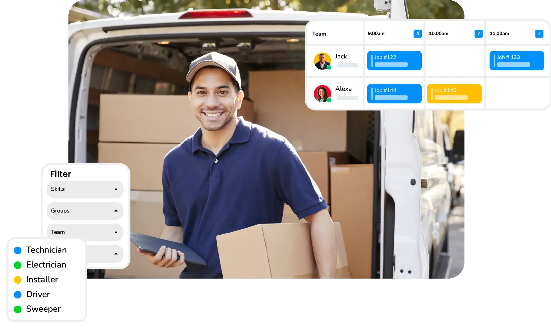 Live delivery tracking dashboar