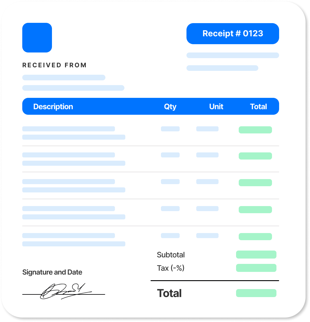 receipt