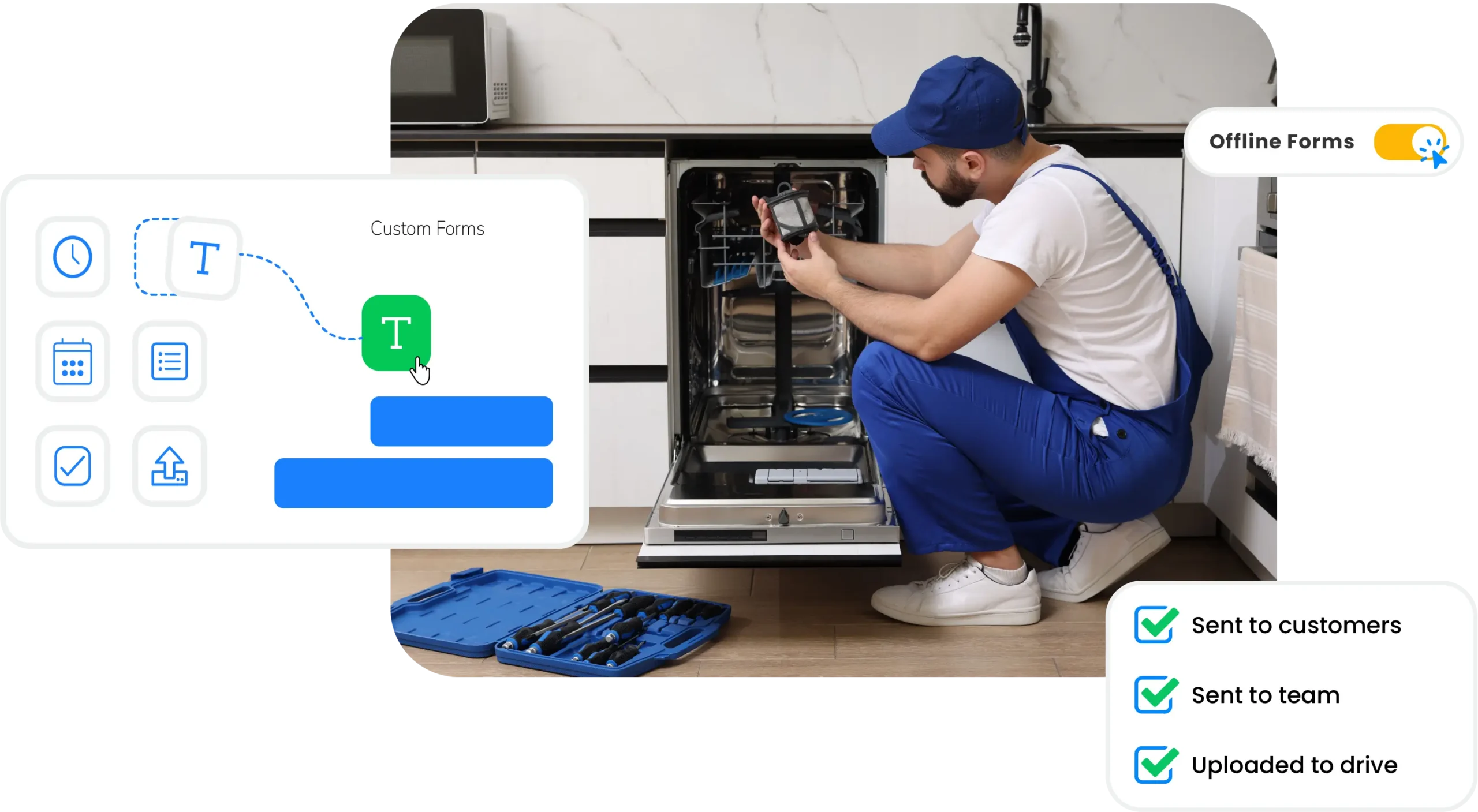 On site job execution