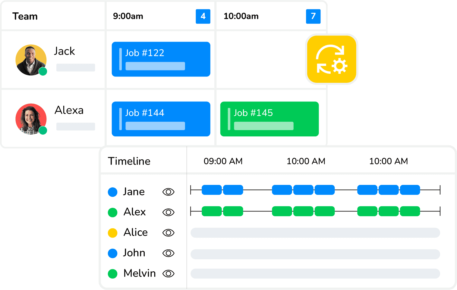 Schedule Crews in One Step