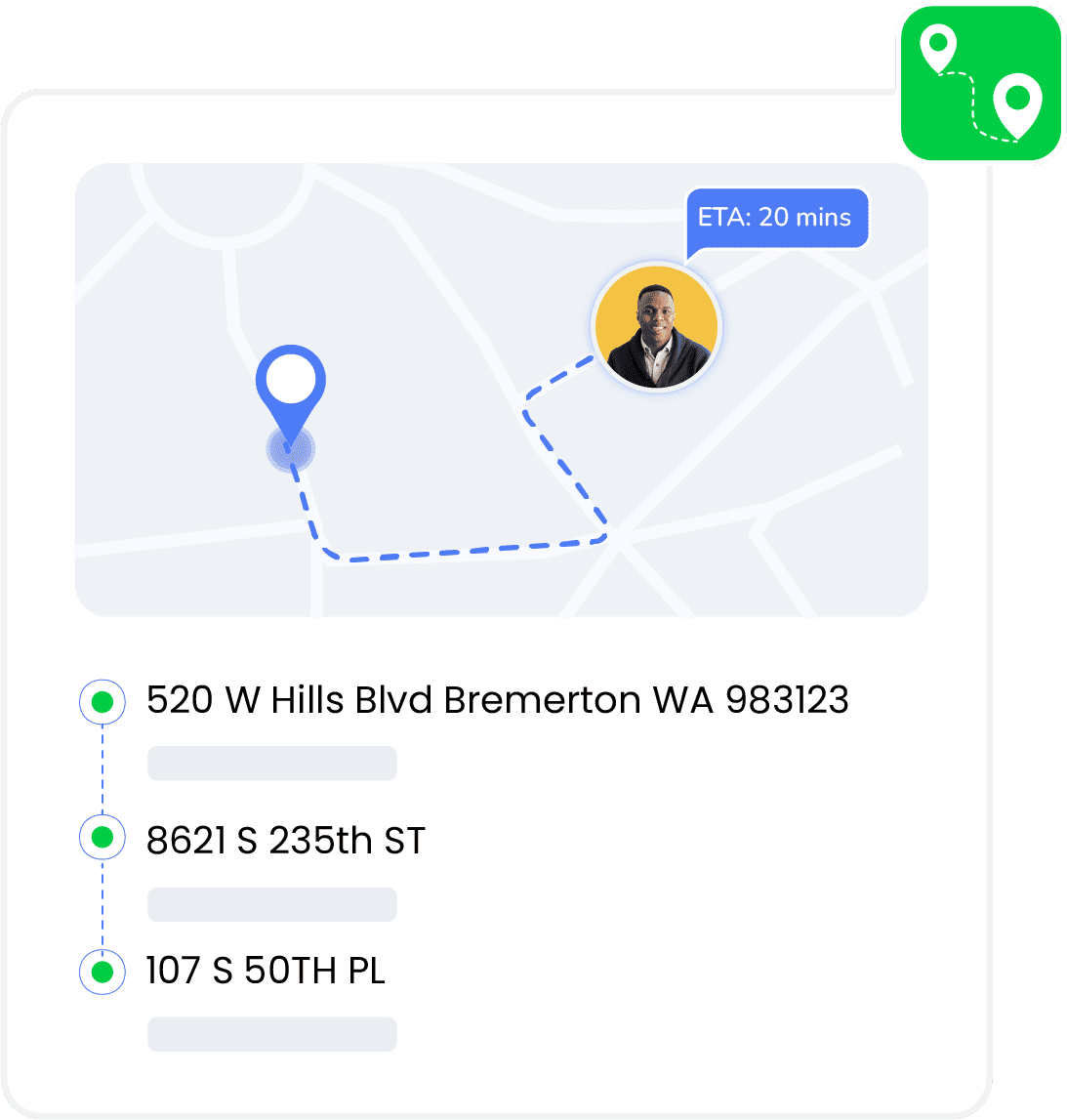 Route aware scheduling