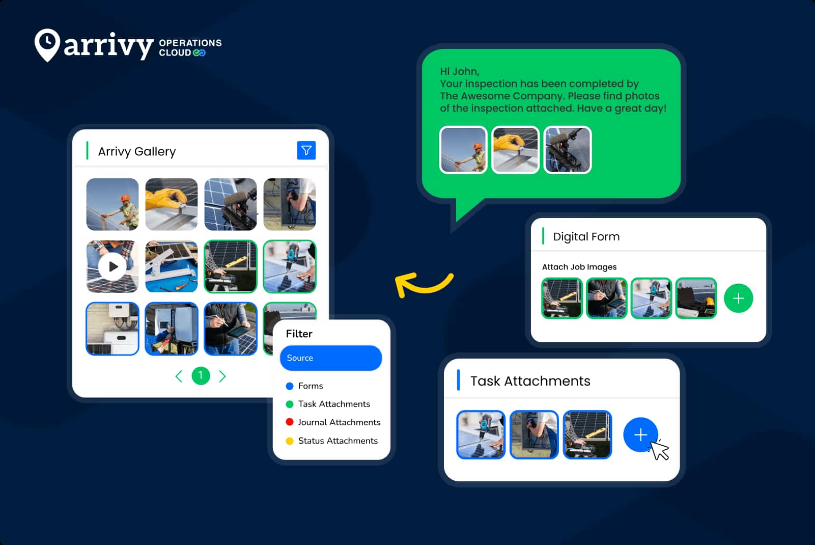 Arrivy Gallery: Improving Workflow Clarity Across Every Job