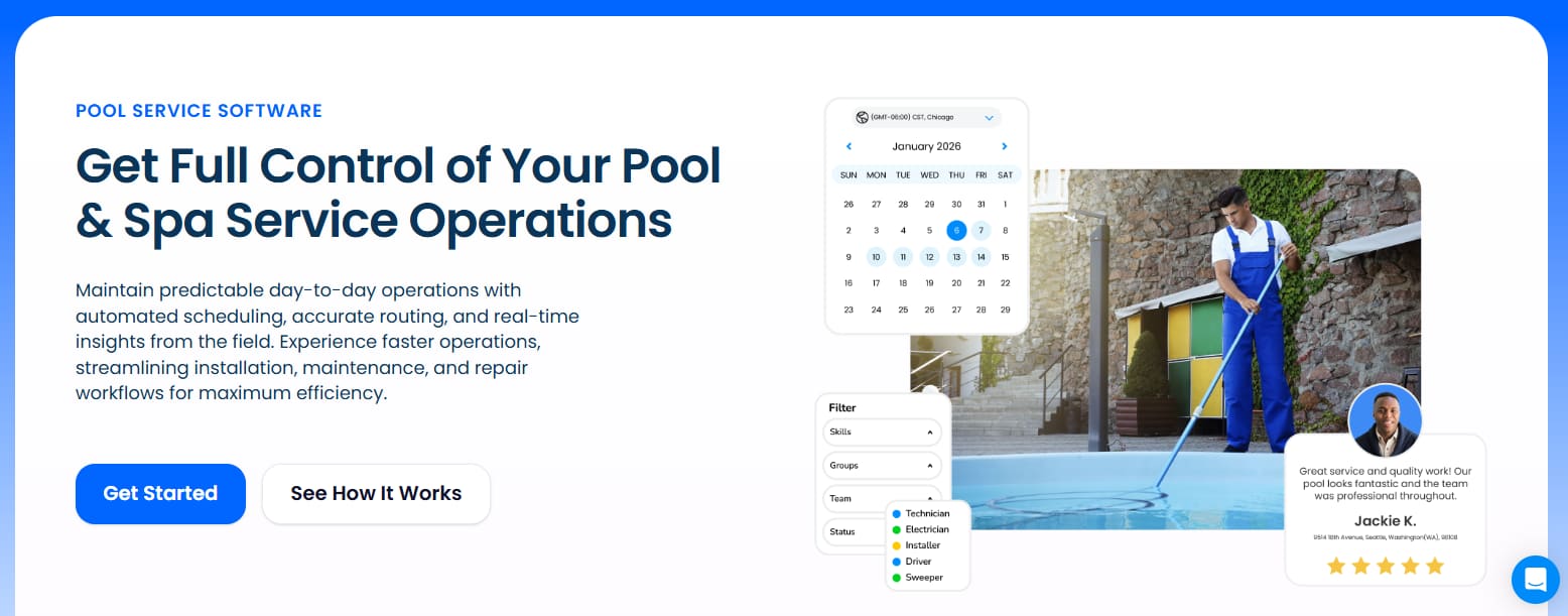 Arrivy Pool Service Software