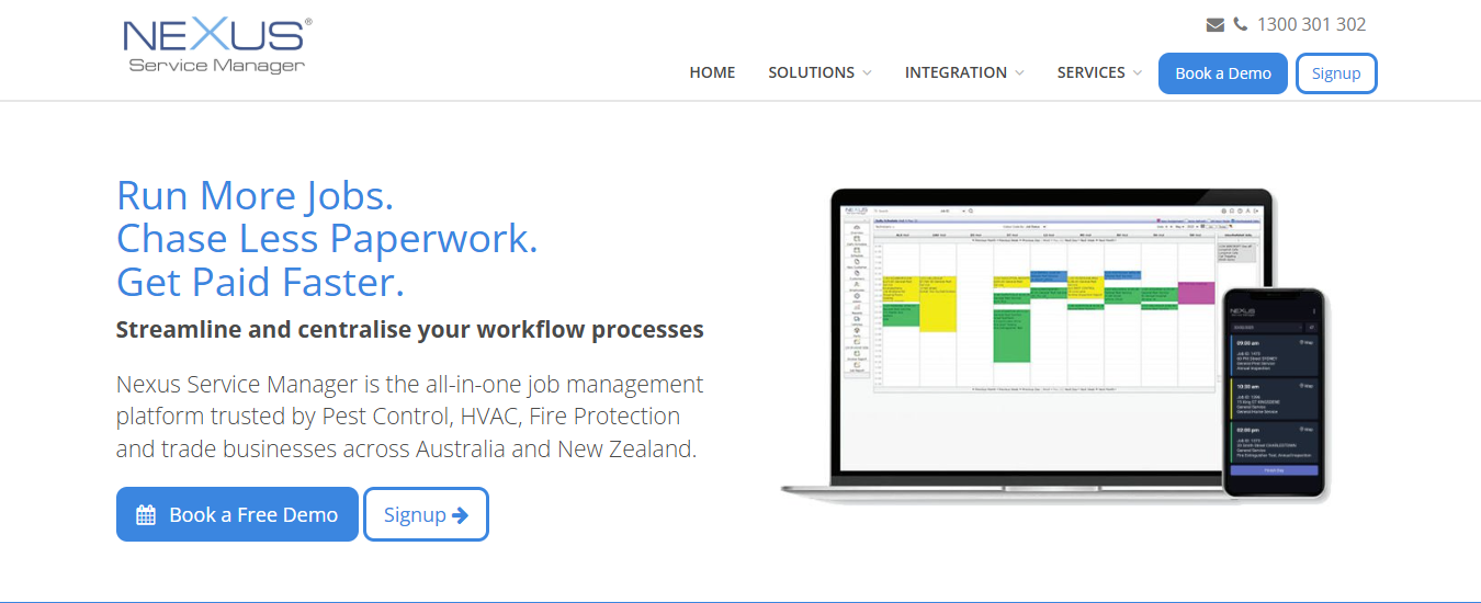 Nexus Service Manager pest control software